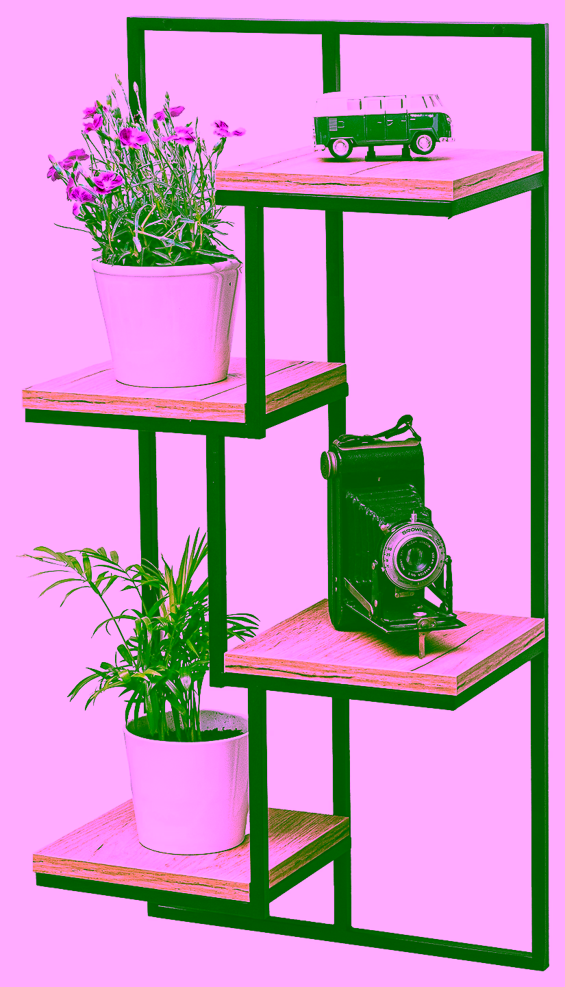 Z&aacute;věsn&yacute; stojan na květiny se 4 policemi