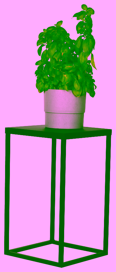 Stojící kovový záhon LOFT - 40 cm.