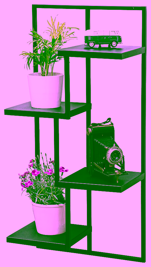 Kovový závěsný květináč - 4 úrovně