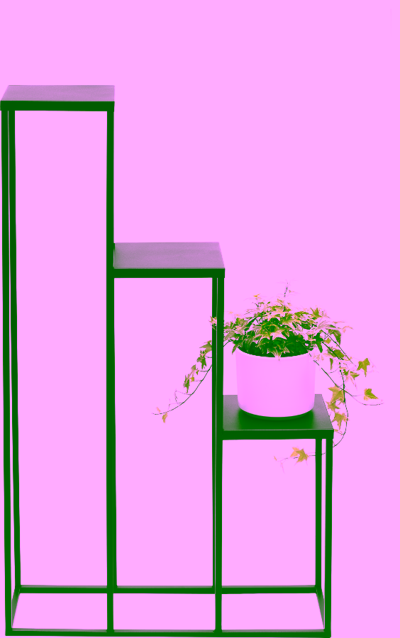 Průmyslový kovový stojan na květiny. Stojan na květiny LOFT