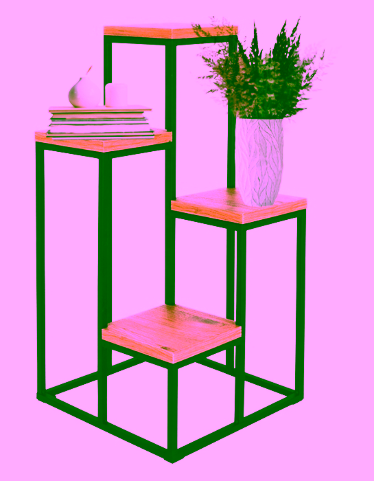 Stojan na květiny - 4 úrovně. Kovový stojan na květiny a dekorace