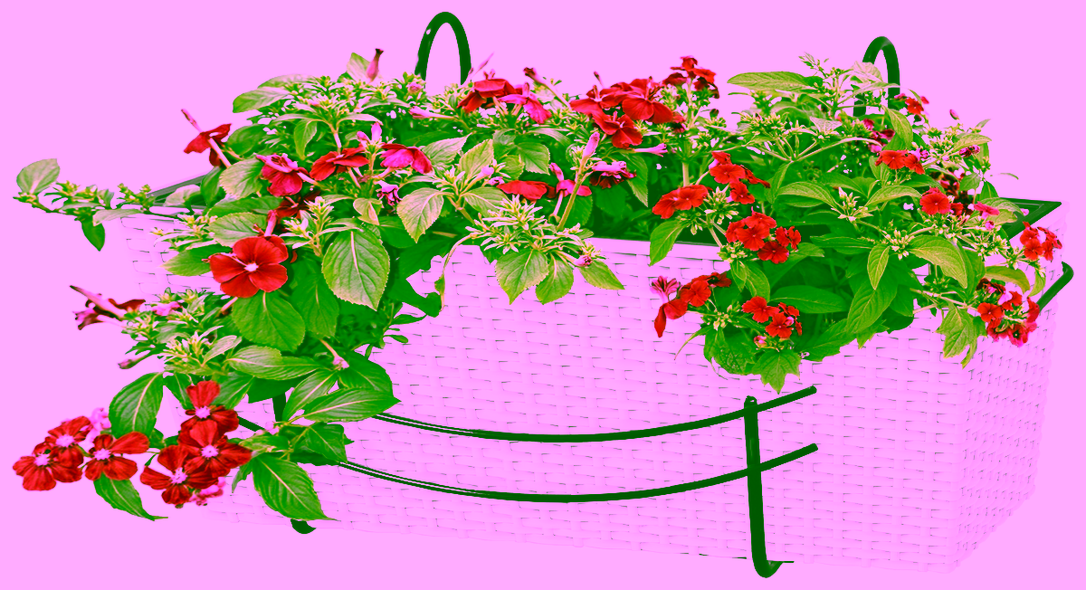 Balkonový boxový koš - 40 cm.