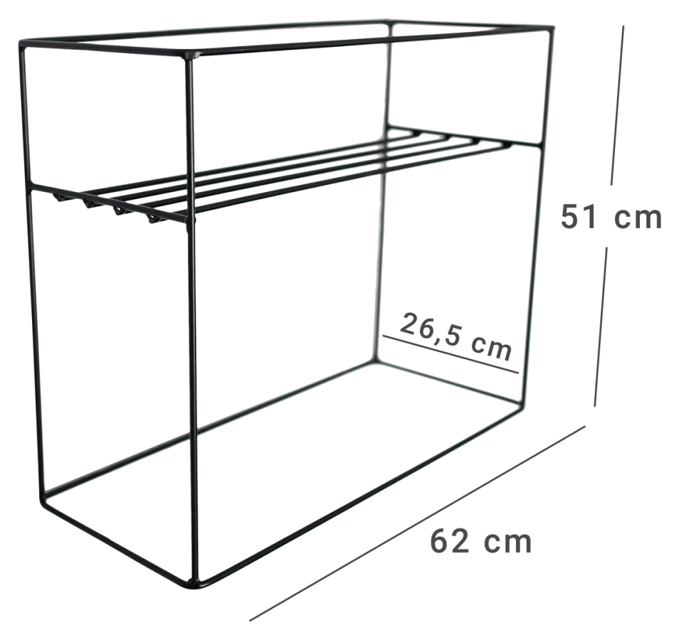 Dr&aacute;těn&yacute; stojan na květiny - FORMA - technick&eacute; rozměry