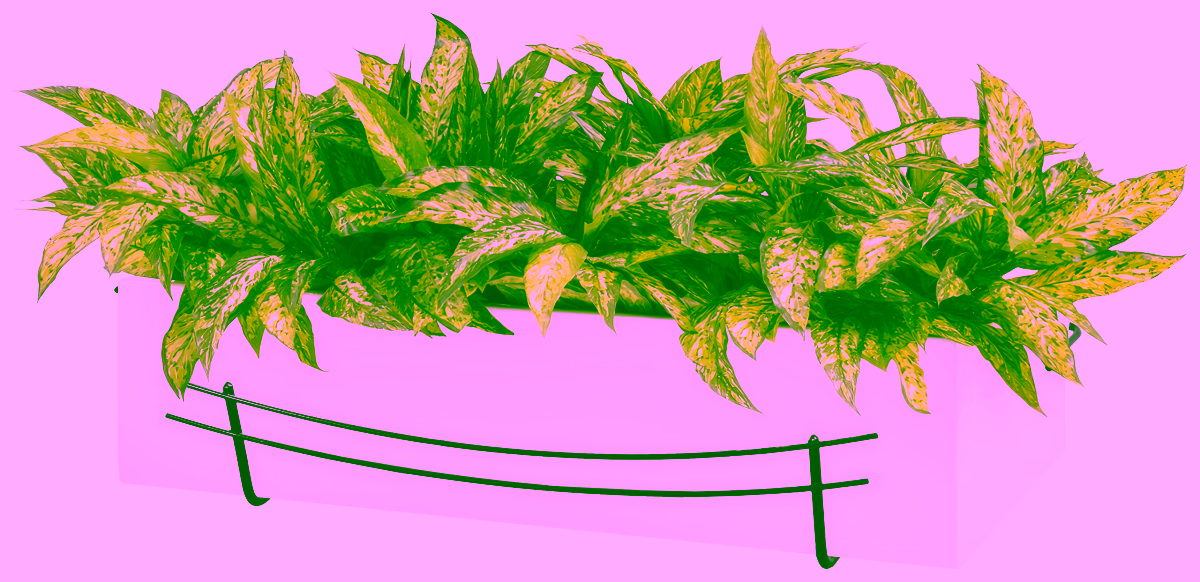 Koš, držák na balkonový box - 60 cm.