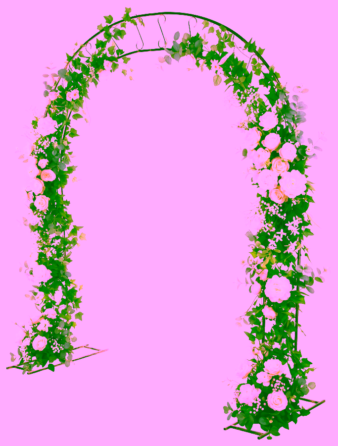 Kovová zahradní brána / svatební oblouk