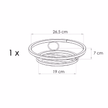 Kovový jednoduchý záhon Model:247