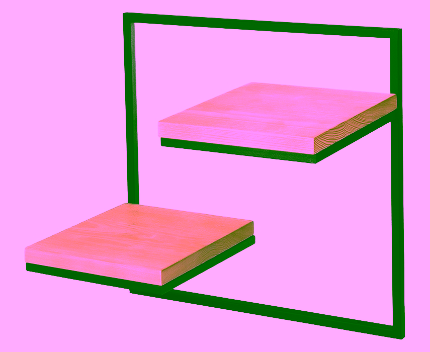 Kovový nástěnný květinový Model:682