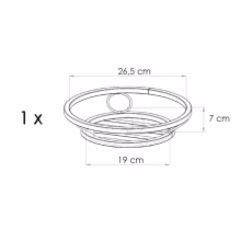 Kovový záhon, podium Model:66A