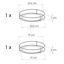 Kroucený kovový záhon Model:5A