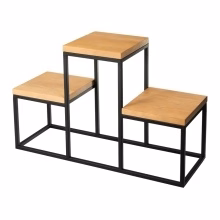 Kovový pódiový záhon pro 3 rostliny