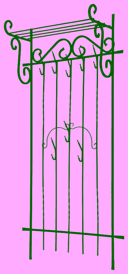 Nástěnný věšák na oblečení