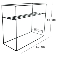 Obdélníkový drátěný záhon Model:569