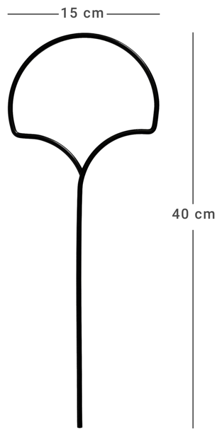 Podpěra na květiny - Ginkgo - technick&eacute; rozměry