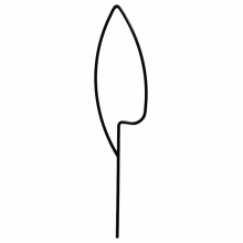 Kovová podpěra pro hrnkové rostliny - LIŚĆ