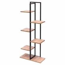 Stojící kovový záhonek černý, stojan - 6 úrovní