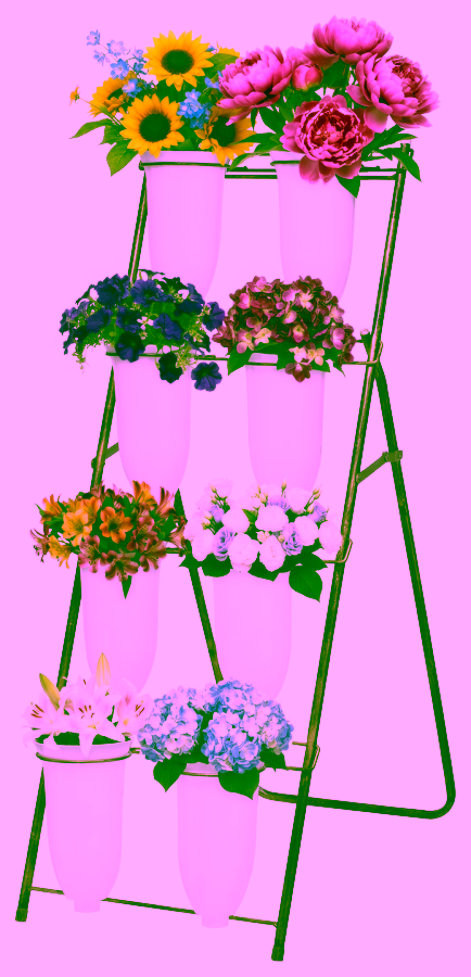 Stojan na květinové láhve 8