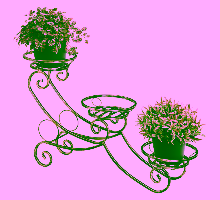 Kaskádový záhon pro tři rostliny