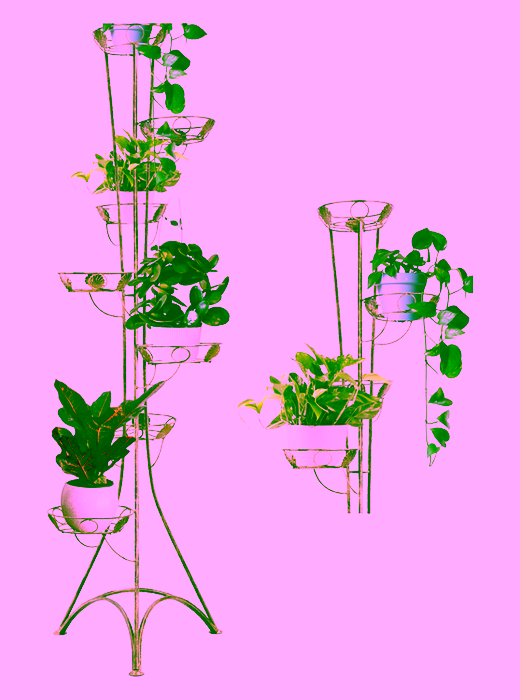 Stojící vysoký záhon pro 7 květin