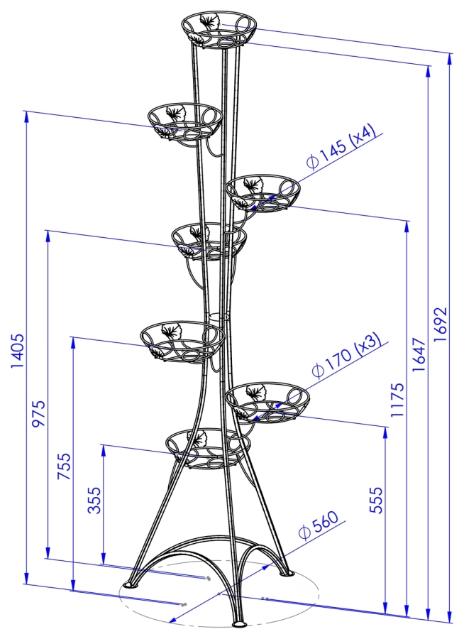 Stojící vysoký záhon Model:131