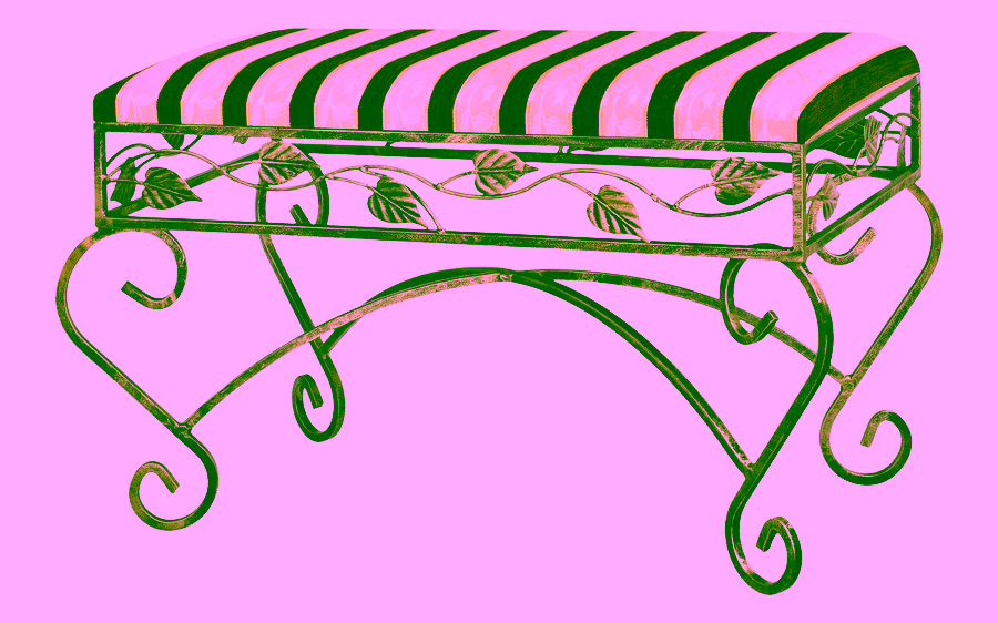 Velký puf do předsíně. Čalouněný sedák