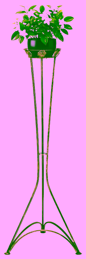 Volně stojící záhon. Vysoké pódium pro květiny