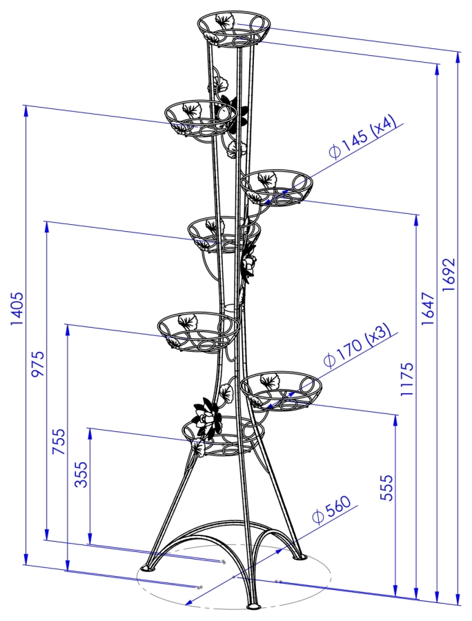 Vysoký stojící záhon Model:131A